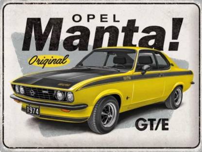 Blechschild 40 x 30 cm Opel Manta GT/E