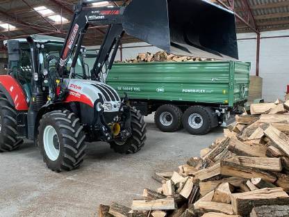 Bild 3:Holzschneiden mit Trommelsäge