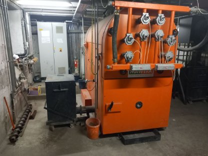 Hackgut Industrie-Heizanlage Mawera 440 kW