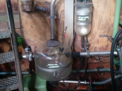 Bild 4:Melkstand Vakuumpumpe Westfalia