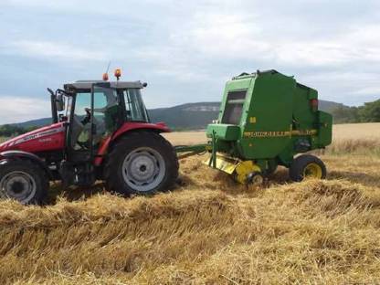 John Deere 580 Rundballenpresse