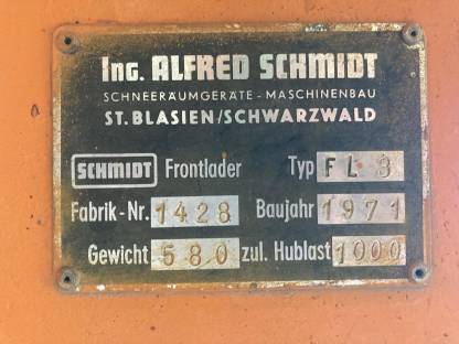 Bild 4:Frontlader Unimog Schmidt FL3