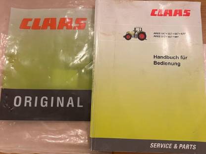 Verkaufe Original Claas Ares Handbuch 547-697