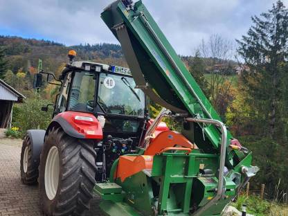 Bild 4:Lohnsägen, Brennholzsägen