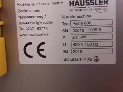 Nudelmaschine Häussler PN800