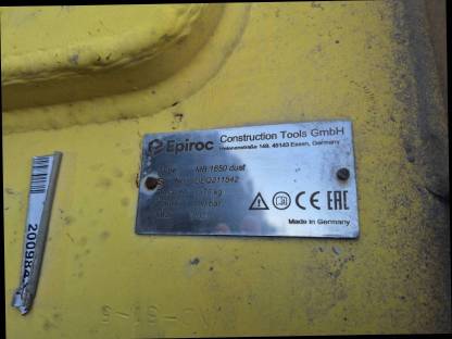 Schremmhammer Atlas Copco Epiroc MB 1650