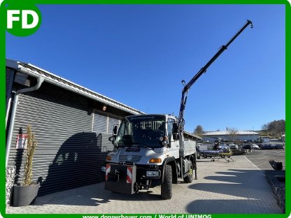 Unimog U300 mit WSK, Kran mit Funk, Österreich Zulassung