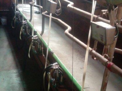 Bild 9:Melkstand Vakuumpumpe Westfalia