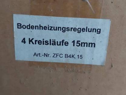 Bodenheizungsregelung