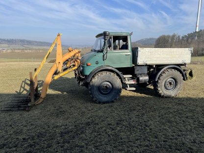 Unimog 406 Vollausstattung, Frontlader, Klaus Bagger