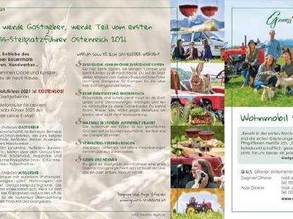 Bild 2:Eintrag in den ersten Genuss-Stellplatzführer Österreich2021