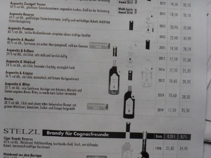 Bild 5:Karton in rot m. Holzwolle 2 Gläser 2 x 0,5 l Schnäpse, Ab-Preis