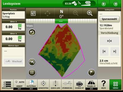 Bild 2:Säen und Düngerstreuen mit Applikationskarte