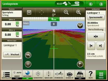 Bild 3:Säen und Düngerstreuen mit Applikationskarte
