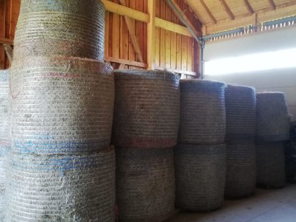 Bild 3:Heuballen und Strohballen