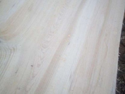 Bild 2:Tannen-Pfosten, Tischplatte, Bank