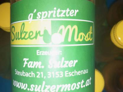 Bild 7:Most Säfte Edelbrände Dörrzwetschken