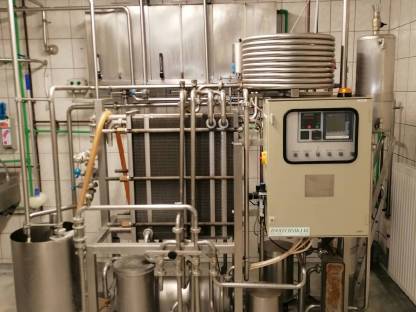 Bild 3:Durchlauferhitzer Zootechnika f. Milch