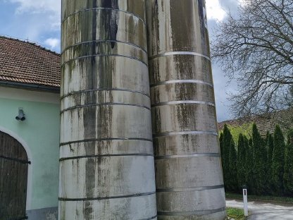 2 x Epple Silos, Silofräse und Teleskoprohr