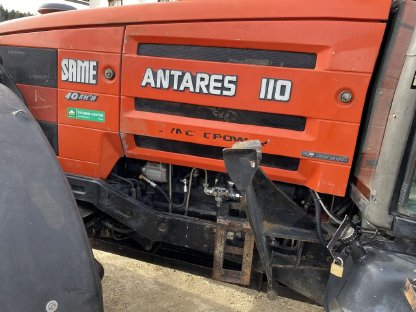 Bild 3:Traktor Same Antares 110 DT samt Gewicht und Frontlader