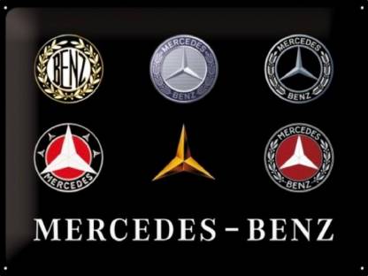 Blechschild 40 x 30 cm  Mercedes Benz Logo