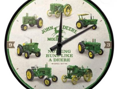 Wanduhr John Deere Traktor 31cm