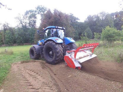 Bild 2:Forstfräse -  Forstmulchen - Rodung - Baufeldräumung