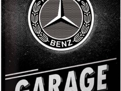 Blechschild 40 x 30 cm  Mercedes Garage