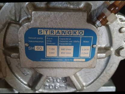 Bild 2:Vakuumpumpe für Melkmaschine STRANGKO SH60