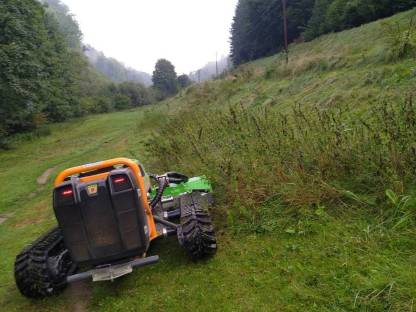 Bild 3:Böschungsmulchen/Grünlandpflege