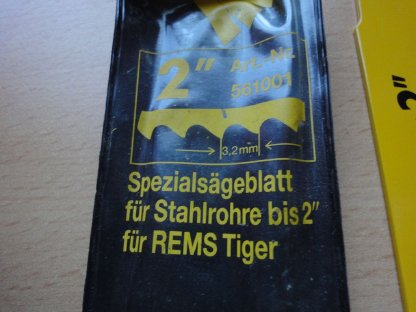 Bild 2:Spezialsägeblatt für Rems Tiger