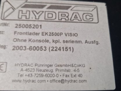 Bild 4:Hydrac Frontlader EK2500P Visio
