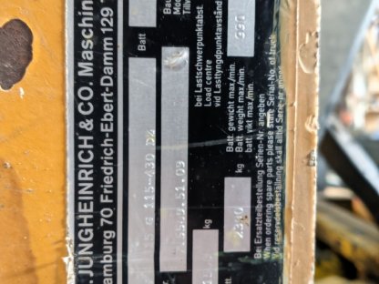 Elektrostapler Jungheinrich EFG älteres Modell Ersatzteile