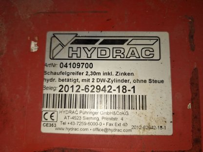 Bild 8:Verkaufe Greifschaufel Hydrac