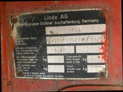 Bild 3:Linde Stapler H15D