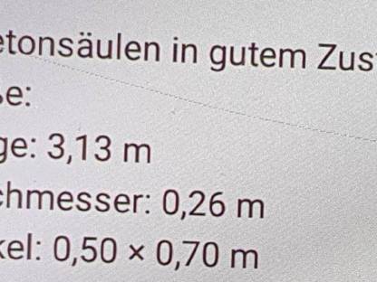 Bild 3:Betonfundamente Strommasten