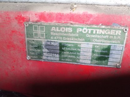 Bild 2:Pöttinger Ernteboss II H in ausgezeichnetem Zustand