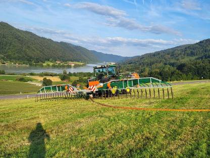 Bild 3:Gülleverschlauchung