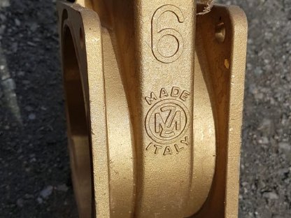 Bild 2:Messing Gülleschieber 6Zoll