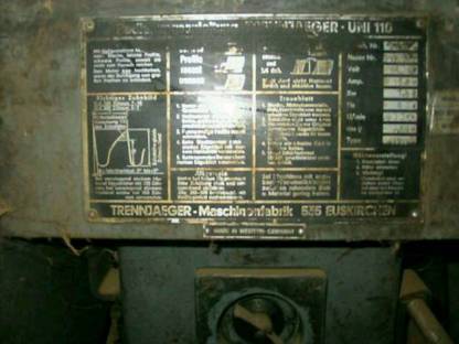 Bild 3:Trennjäger Metallkreissäge