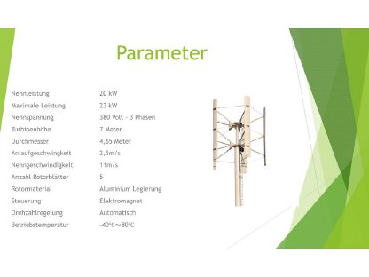 Bild 7:Windkraft Komplettsystem 10 oder 20 kW, 400 V