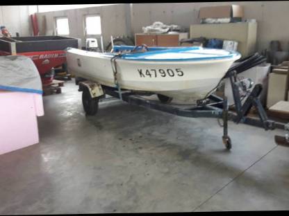 Bild 3:GFK-Boot 5 x 2 m mit 7,4 kW / 10 PS Honda 4-Takt Außenbordmo