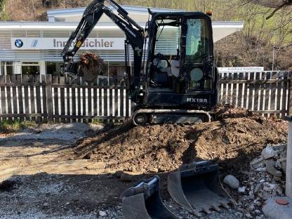 Bild 4:Bagger Arbeiten