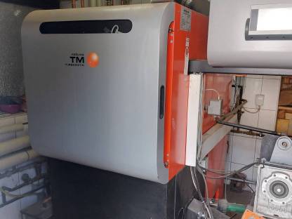 Bild 3:Hackgutkessel Turbomatic 100 Fröling