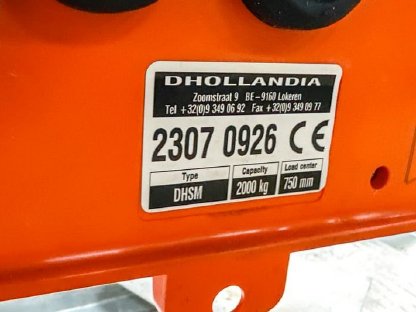 Bild 6:Unterfahrbare Hubladebühne Dhollandia DH-SM.20, klappbar