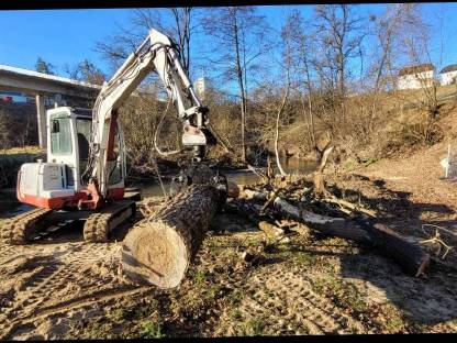 Bild 4:Erdbewegung und Holzschlägerung