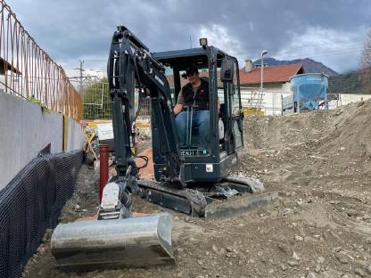 Bild 6:Baggerarbeiten