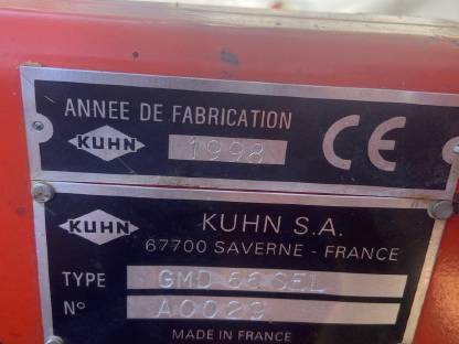 Bild 6:Kuhn Scheibenmähwerk GMD 66 Select