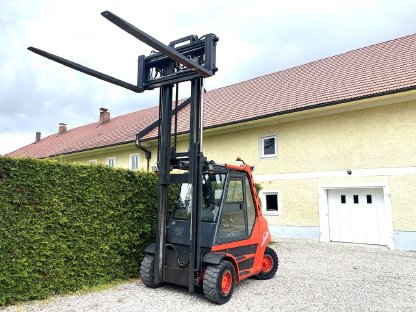 Bild 6:Linde H60D 4,2 m Hubhöhe Zinkenversteller