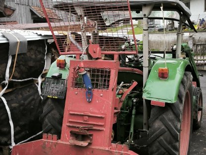Bild 2:Deutz D40.2 inkl. Frontlader und Forstseilwinde